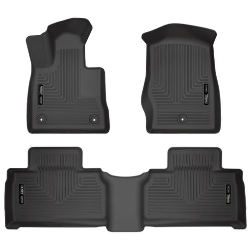 Husky Liners® • 99321 • WeatherBeater • Floor Liners • Black • Front & 2nd row • Ford Explorer 20-22