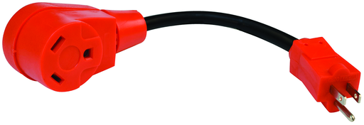 Valterra A10-1530 - Mighty Cord Adapter Cord - 12" - Red