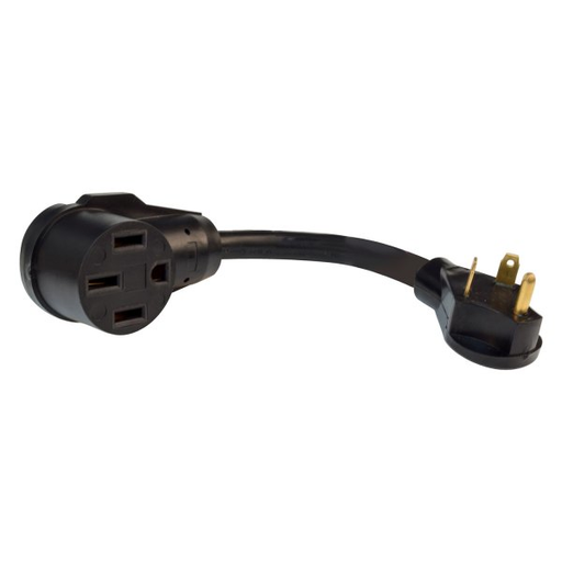 Valterra A10-3050F - Mighty Cord™ 12" Dogbone Power Adapter with Handle Grip (30A Male x 50A Female)