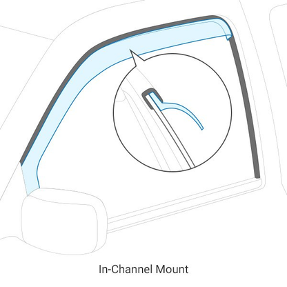 AVS® • 194276 • In-Channel Ventvisor • Rain Deflectors • Honda Ridgeline 17-22