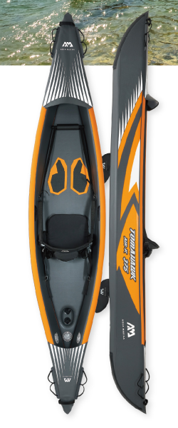 Aquamarina AIR-K-375 - Tomahawk Inflatable Kayak - 1 Person