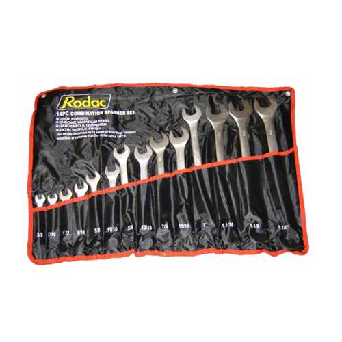 Rodac RDWC14S - Combination Wrench Set - 14 Pieces