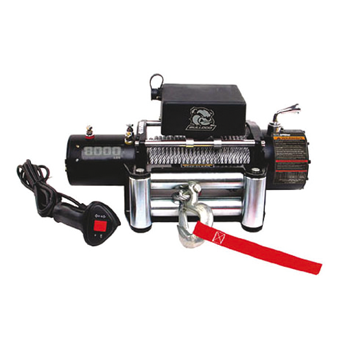 Bulldog Winch 10041 - 8K Winch w/5.2hp Series Wound Motor with Rollers