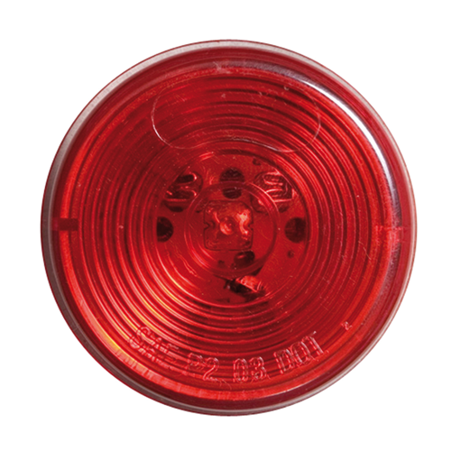 LED 2" CLEAR LIGHT RED