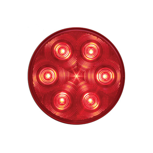 STOP LED LIGHT 4" ROUND RED