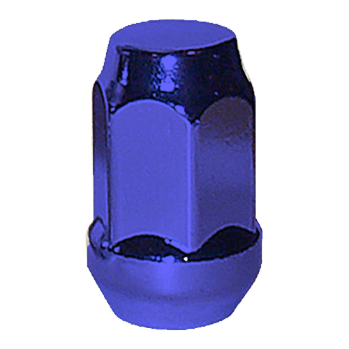 RTX N0807BL - (1) Blue Bulge Acorn Cone Seat Nut 12X1.5 35mm 19mm Hex