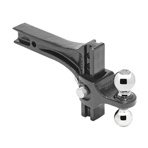 Draw-Tite 63071 - Adjustable Trailer Hitch Ball Mount, 14,000 lbs, HD for 2" Receiver, 4-3/4" Drop, Black