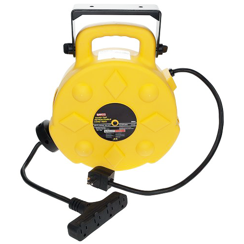 Bayco SL8904 - Retractable Extension Cord 50' on reel (12/3) - 4 Outlet