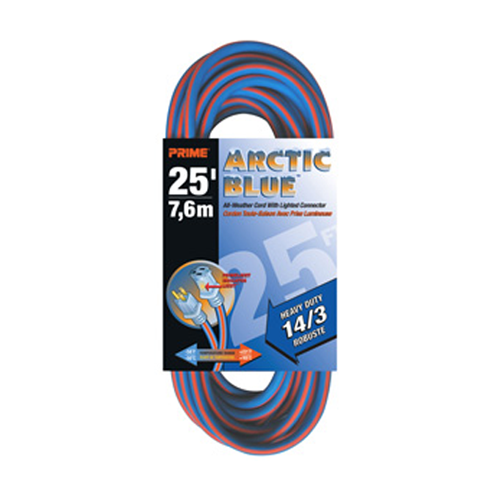 Prime Products LT530725 - 14/3 x 25' Artic Blue Prime Extension Cord