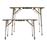 Camco 51893 - Bamboo Folding Table  - w/Al Legs, Adjustable, Solid (31.4x23.6x18"-26"h)