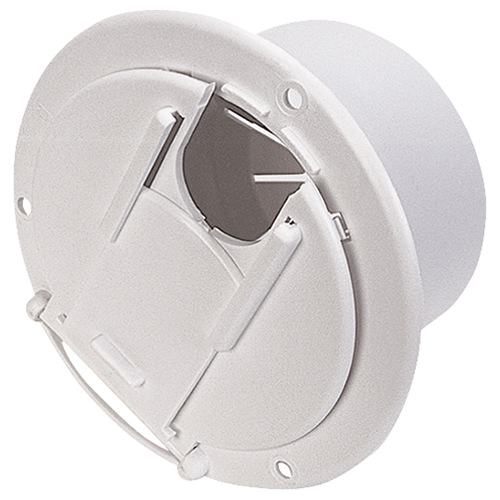 ROUND CABLE HATCH POL/WHITE