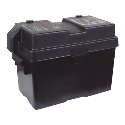 RV Pro 20-5051 - Single 6V Box Fits 6V Batteries Black (11"L x 7.87"W x 12"H)