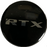 RTX BC016RTXC - Center Cap Black with RTX Logo Chrome