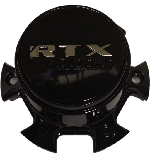 RTX BC039GBOR - Center Cap Gloss Black RTX Chrome Offroad Embossed Black (Pop-Out Center)