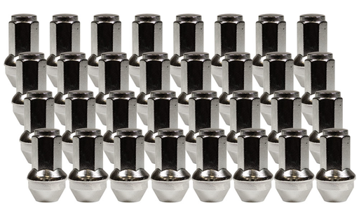 Ceco - (32) CHROME OEM BULGE ACORN FORD 14X1.5 54mm HEIGHT 21mm HEX
