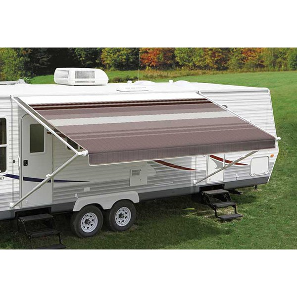 Carefree JU188A00 - 1Pc Fabric 18' Sierra Brown Awning with White Weatherguard