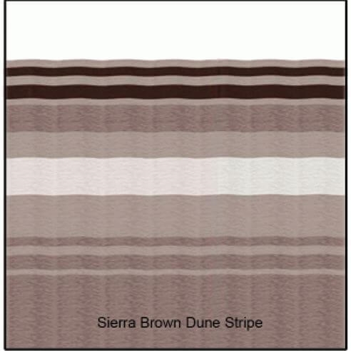 Carefree JU218A00 - 1Pc Fabric 21' Sierra Brown Awning with White Weatherguard