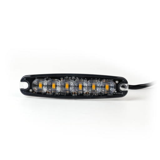 CLD CLDEM6 - 6 Amber LED Strobe Light - Street Legal LED Emergency Light with 26 Flash Patterns