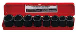 Genius CM-608M - 8 Pieces 3/4” Drive Metric Impact Socket Set