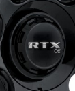 RTX OE 7734K64COE - Chrome Cap & Logo with RTXoe Black LAHOLM 7734K64