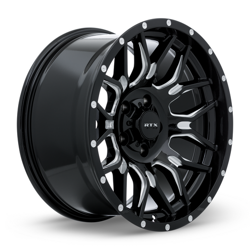 RTX® (Offroad) • 163737 • Claw • Gloss Black Milled with Rivets • 20x9 8x165.1 ET0 CB125