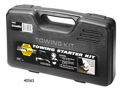 Draw-Tite 40565 - Interlock, Trailer Hitch Ball Mount Starter Kit, 6,000 lbs. Capacity, Fits 2 in. Receiver, 2 in. Drop, Black