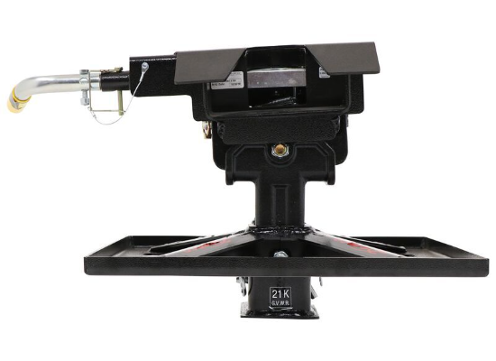 Demco 8550046 - 21K Recon Flat Deck Gooseneck-to-5th Wheel Trailer Hitch Adapter for Recessed Ball - Single Jaw
