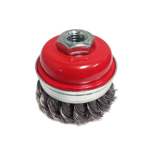Felton Brushes C375 - Cup Brush Knotted Wire with Ring - Single Row