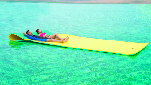 Maui FLT003 - Floating Mat 4.6X1.8M Green Lime & Orange