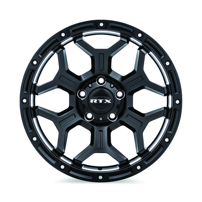 RTX® (Offroad) • 083114 • Goliath • Satin Black with Milled Rivets • 20x9 6x139.7 ET0 CB106.1