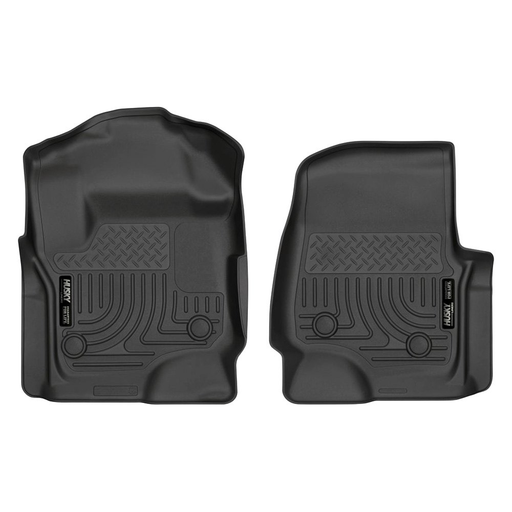 Husky Liners® • 13321 • WeatherBeater • Floor Liners • Black • First Row • Ford F-250 Super Duty 17-22