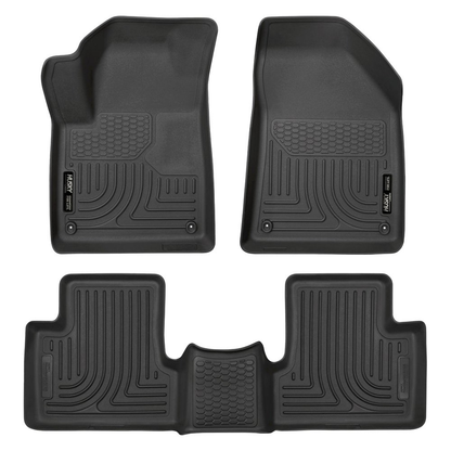 Husky Liners® • 99091 • WeatherBeater • Floor Liners • Black • First & Second Row