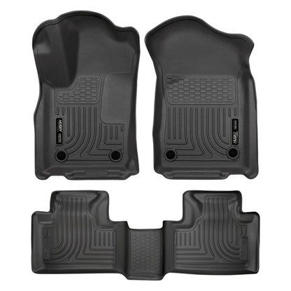 Husky Liners® • 99151 • WeatherBeater • Floor Liners • Black • First & Second Row