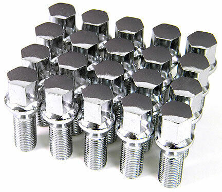 RTX KITB0109-5 - (20) Chrome OEM Style Conical Bolts 14X1.5 27mm 17mm Hex