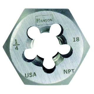 Irwin Tools 7405 - High Carbon Steel Re-threading Hexagon Taper Pipe Dies