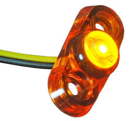 Jammy J-57-A - PC Rated Micro LED Side Marker - Amber