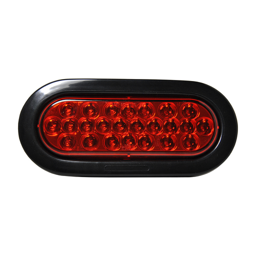Unibond KTL2238-24R - LED Oval Stop/Turn/Tail/Park Lamp - Red with Open Grommet