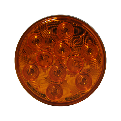 Uni-Bond LED4000S-10A - LED 4" Round Signal/Park Lamp – 10 Diodes Amber