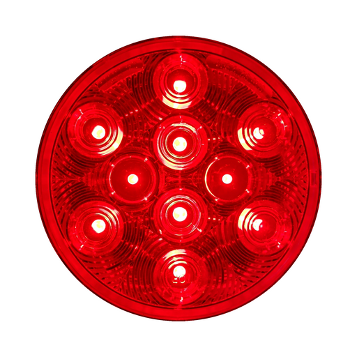 Uni-Bond LED4000S-10R - LED 4" Round Stop/Turn/Tail Lamp - 10 Red Diodes