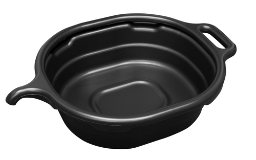 Lisle 17972 - 4.5 Gallon Oval Drain Pan, Black