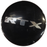 RTX LOGO37M - Logo Sticker for Center Cap Maxlyne RTX Chrome & Black Background
