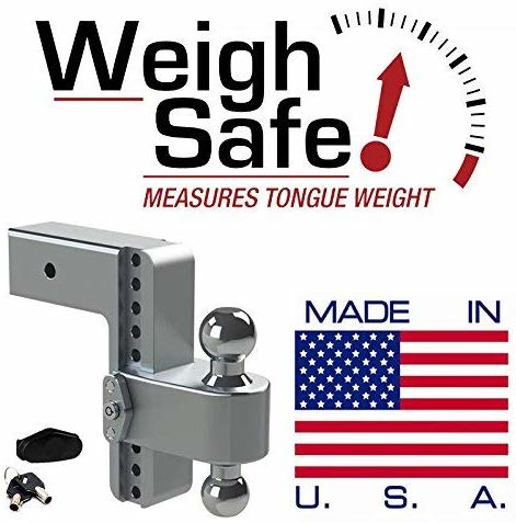 Weigh Safe LTB8-2 - Turnover Ball 8" Drop Hitch with 2" Shank