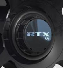 RTX M9007K154AB1OE - Center Cap Gloss BLK RTXoe Chrome / Aluminium Plate Gloss Blk - 2pcs
