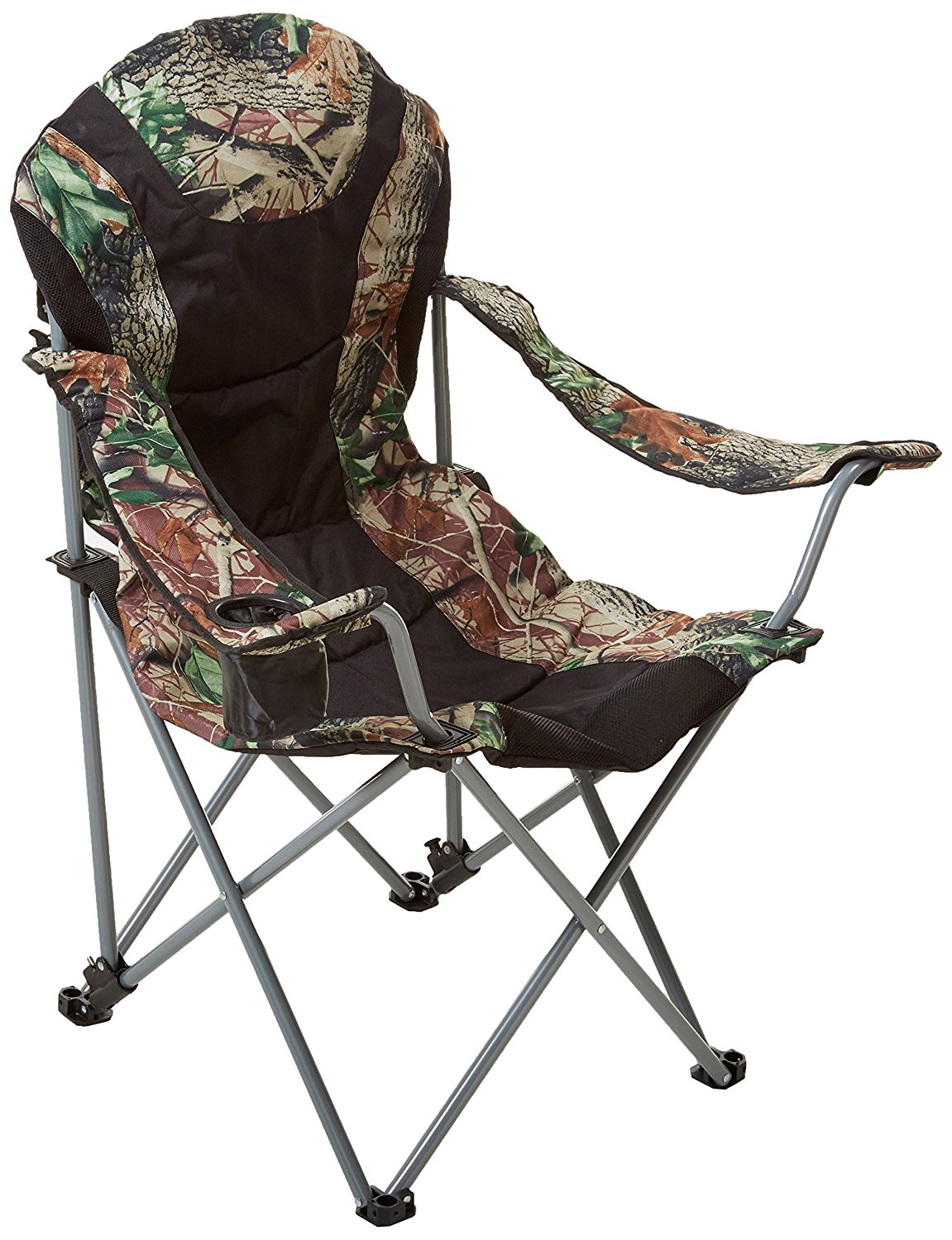 FOLDABLE RECLINER CAMP CHAIR CAMO