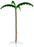 Mings Mark MM8080104 - Decorative LED Rope Lights Palm Tree 7'