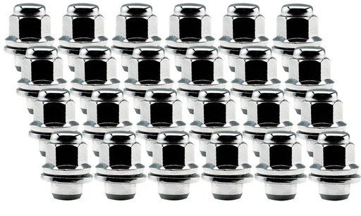 Ceco CD5309DL-6 - (24) Chrome OEM Style Toyota Shank Nuts 14x1.5 47 mm Hex 22mm
