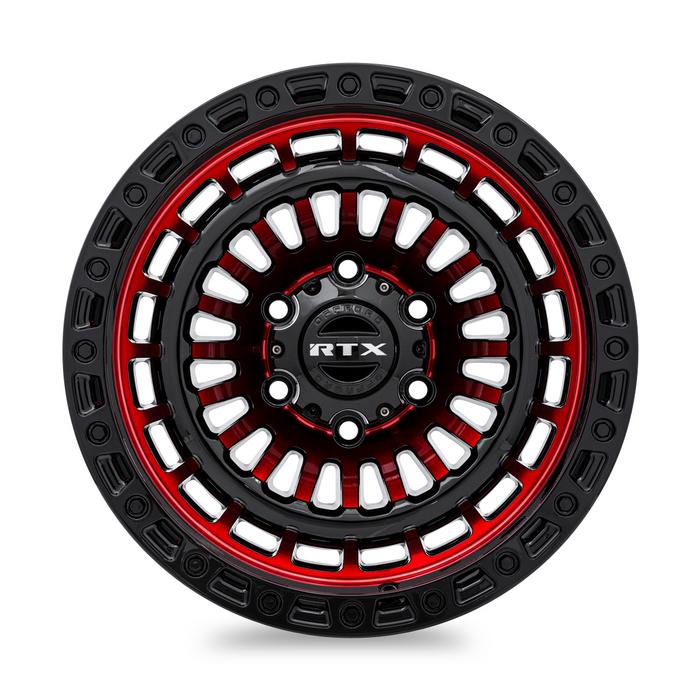 RTX® (Offroad) • 083096 • Moab • Gloss Black Machined Red • 18x9 5x127 ET-15 CB71.5