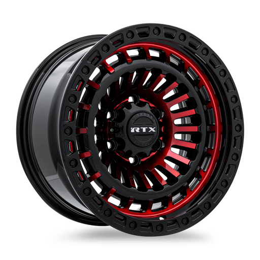 RTX® (Offroad) • 083093 • Moab • Gloss Black Machined Red • 17x9 6x139.7 ET0 CB106.1