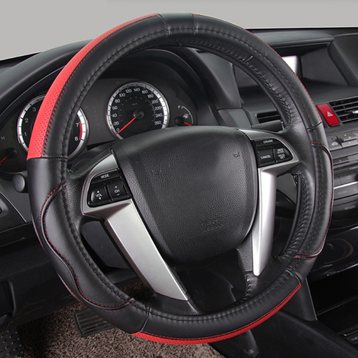Steering Wheel Cover Red/Black 38cm
