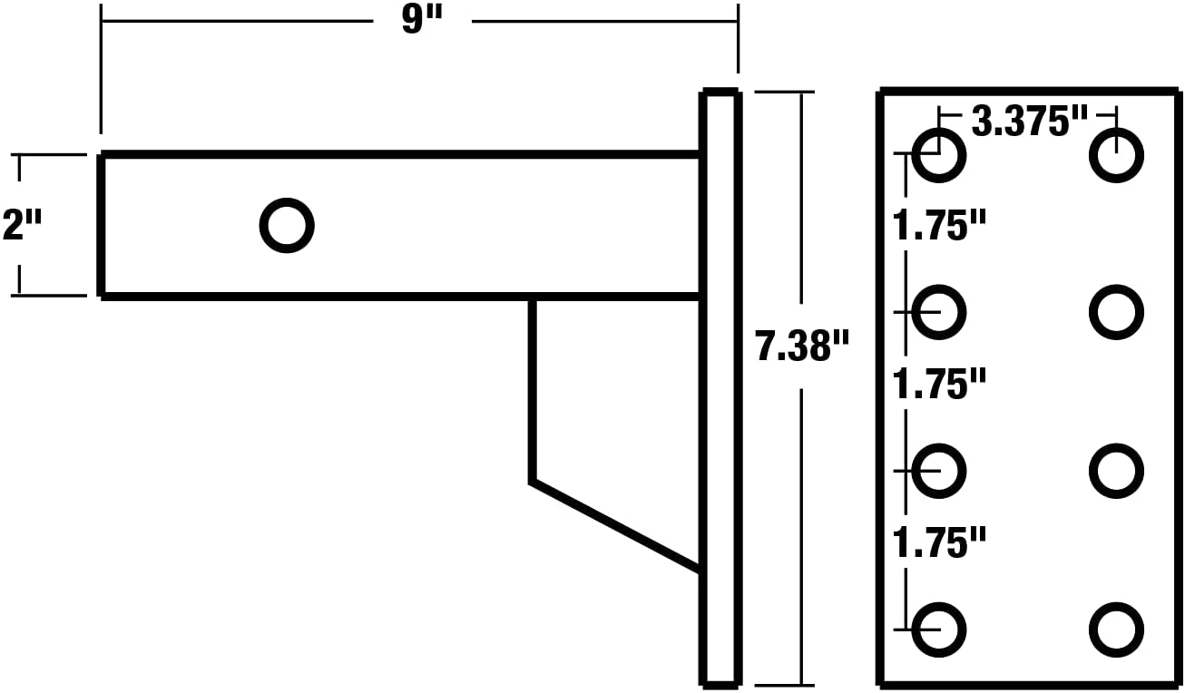 RT PM87 - Pintle Hook Mount Plate